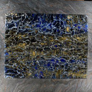 Acrylic Pour Painting 11x14 Clear coated